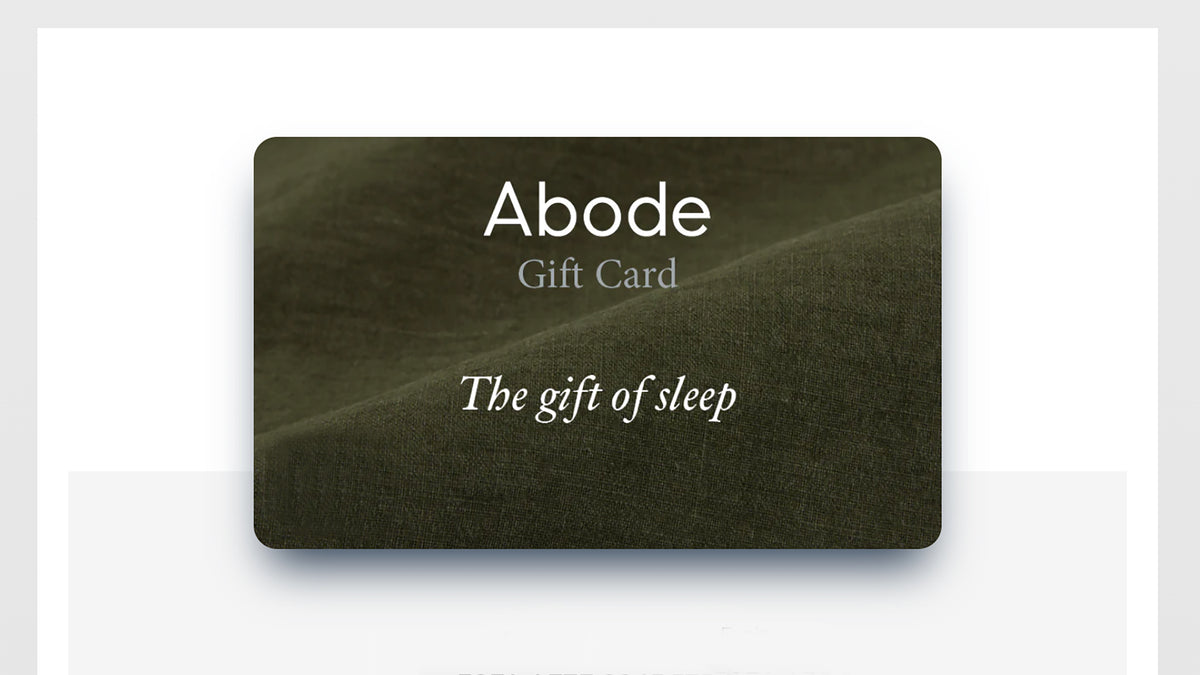 Abode Gift Card Bed Linen Voucher Abode Living